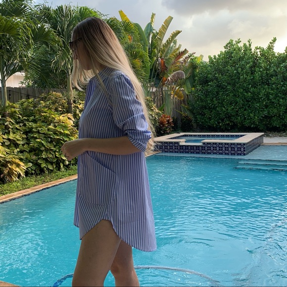 NWT💕Les Canebiers Sky Blue Striped Summer … - Picture 5 of 6